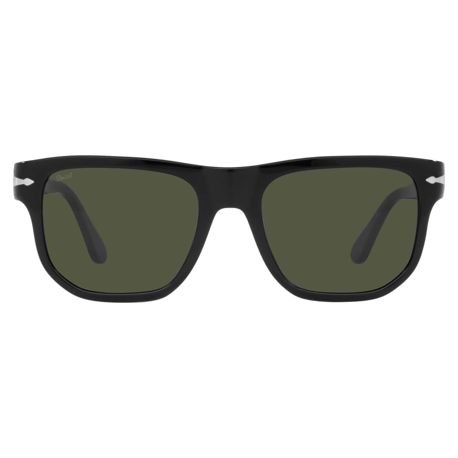 Gafas de Sol Cuadradas Persol PO3306S Negro Verde 55mm