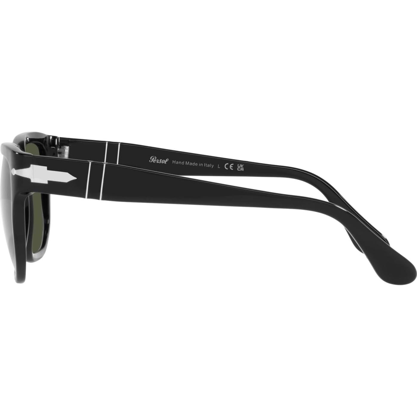 Gafas de Sol Cuadradas Persol PO3306S Negro Verde 55mm