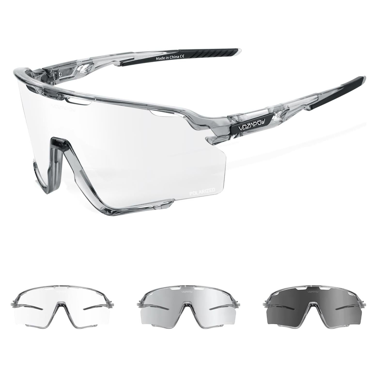Gafas de sol fotocromáticas VOZAPOW para ciclismo y deportes