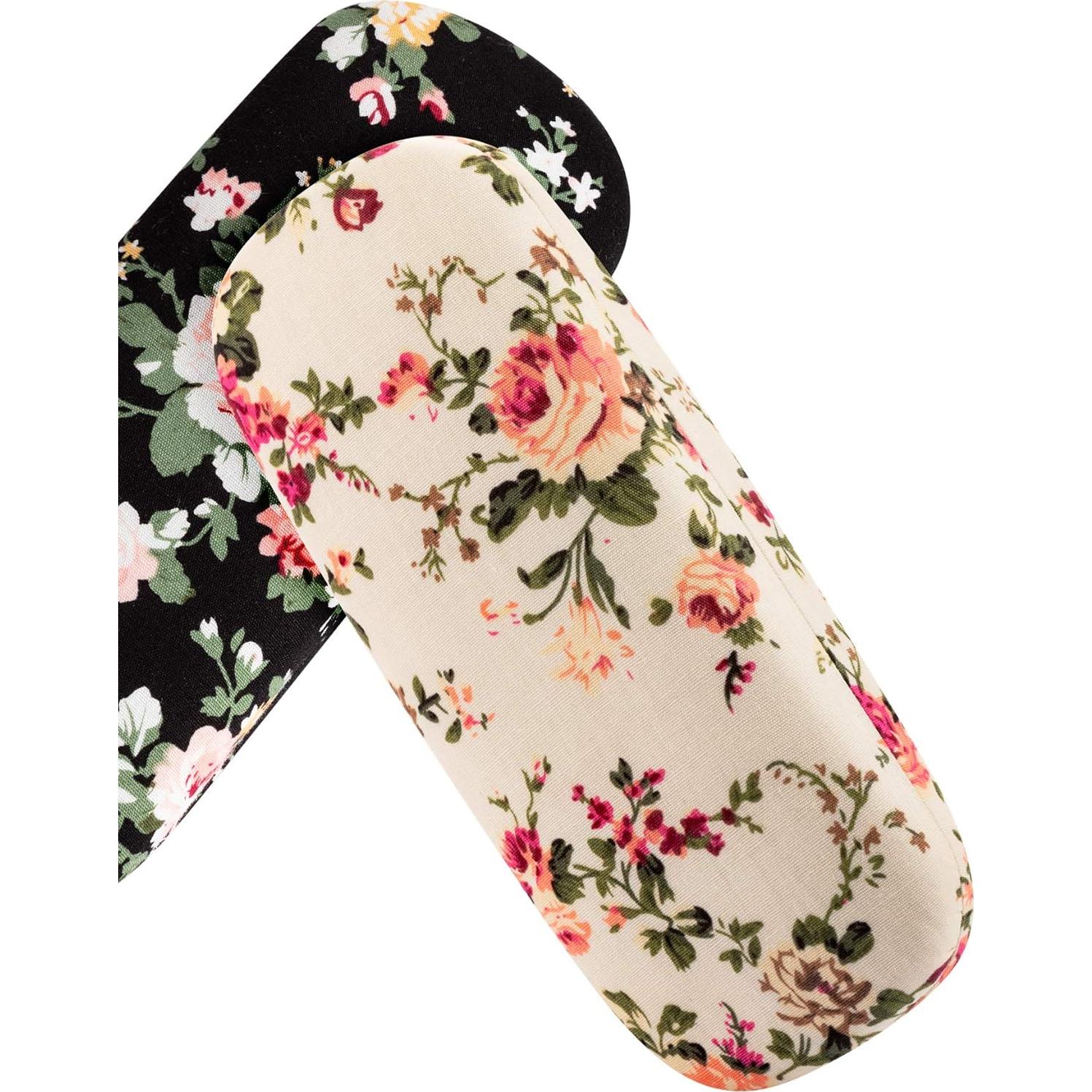 Estuche Duro para Gafas Weewooday 2 Pcs Floral Retro