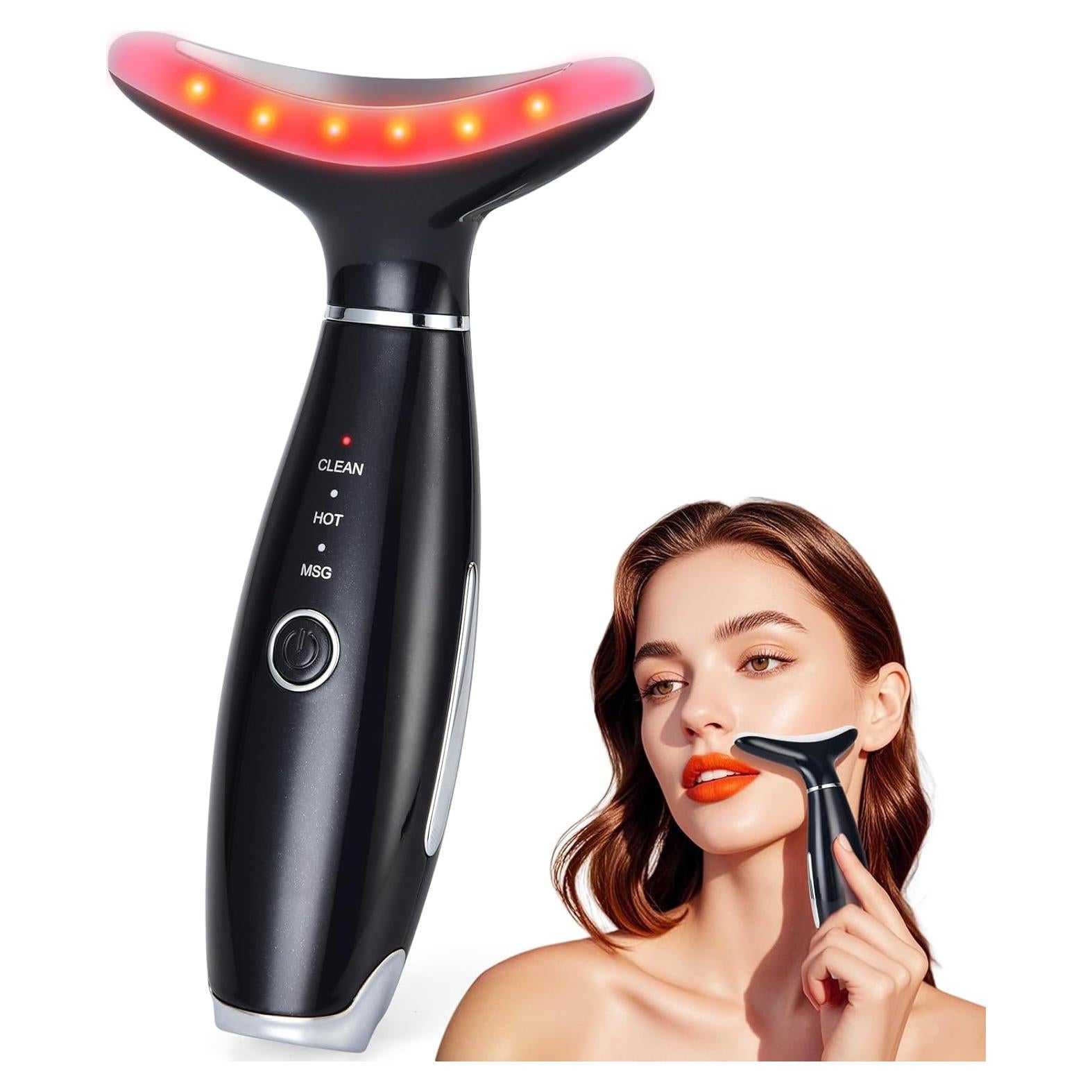Masajeador Facial Portátil LATME AM-8003 con Calor y 3 Modos