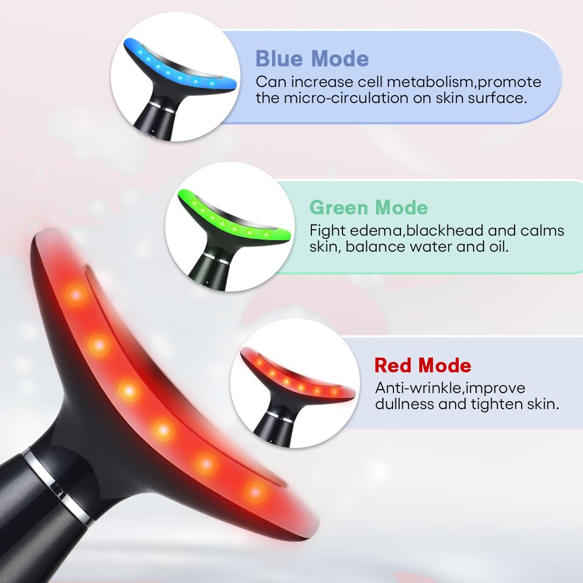 Masajeador Facial Portátil LATME AM-8003 con Calor y 3 Modos