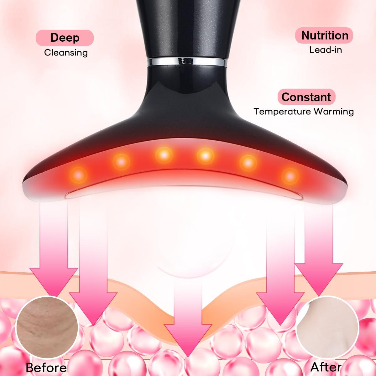 Masajeador Facial Portátil LATME AM-8003 con Calor y 3 Modos