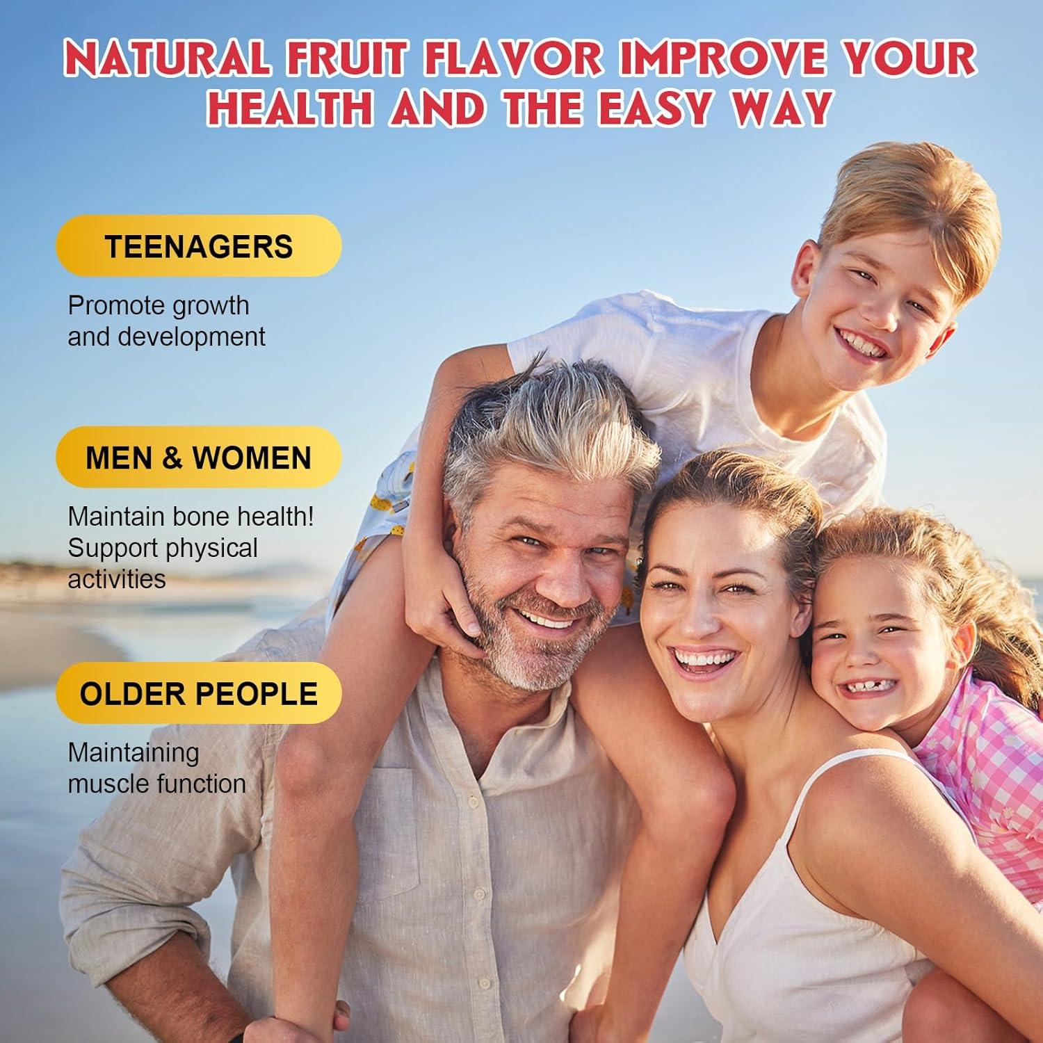 Gomitas de Citrato de Calcio GORNVB 1200 mg Sin Azúcar 60 Unidades