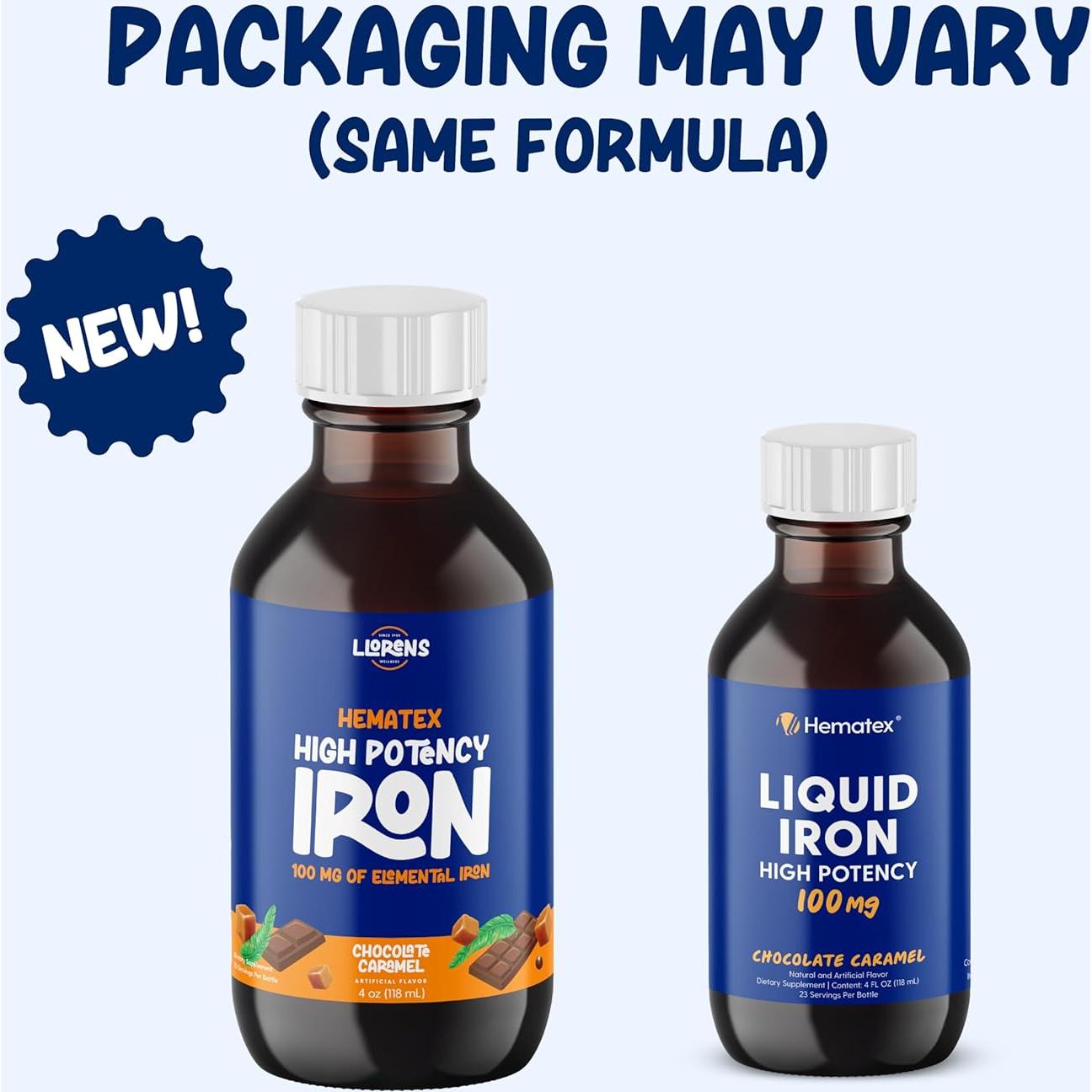 Suplemento de Hierro Líquido Hematex 100mg Sabor Caramelo 118ml