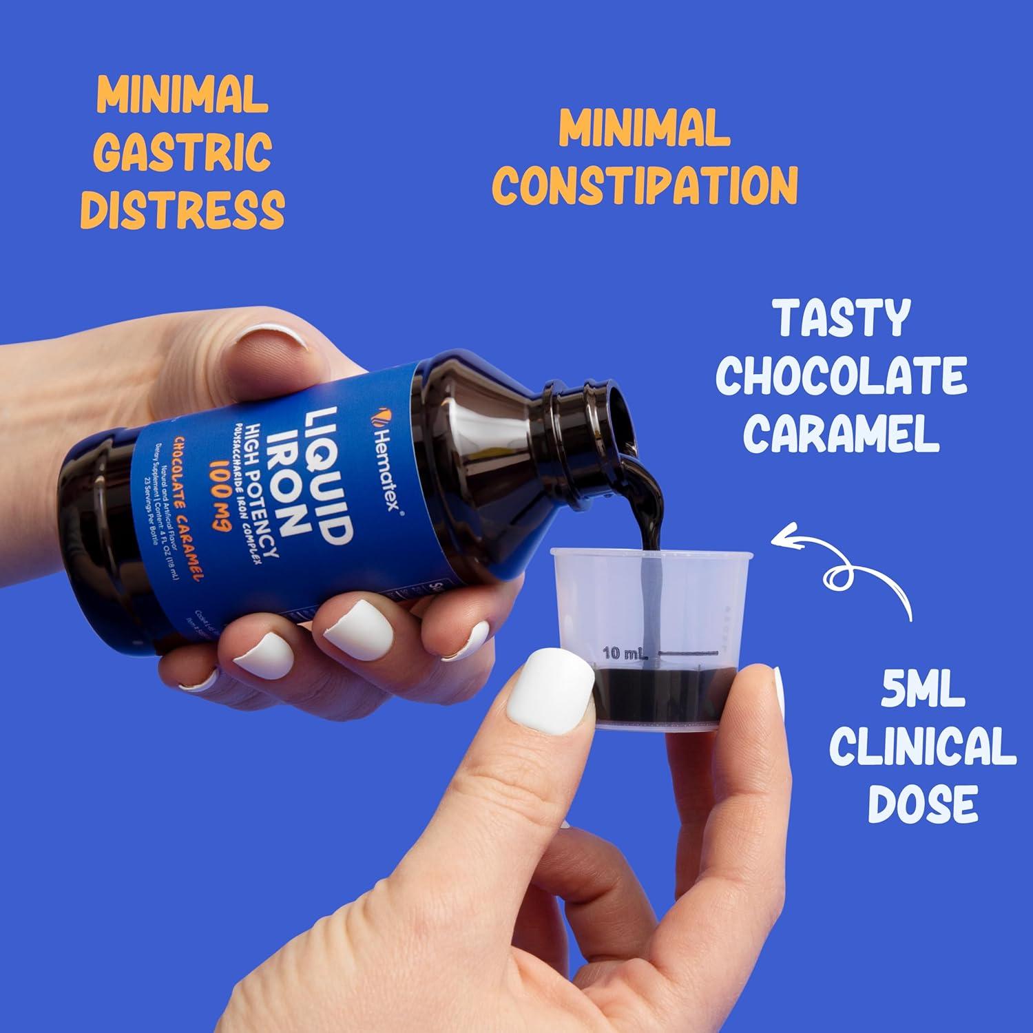 Suplemento de Hierro Líquido Hematex 100mg Sabor Caramelo 118ml