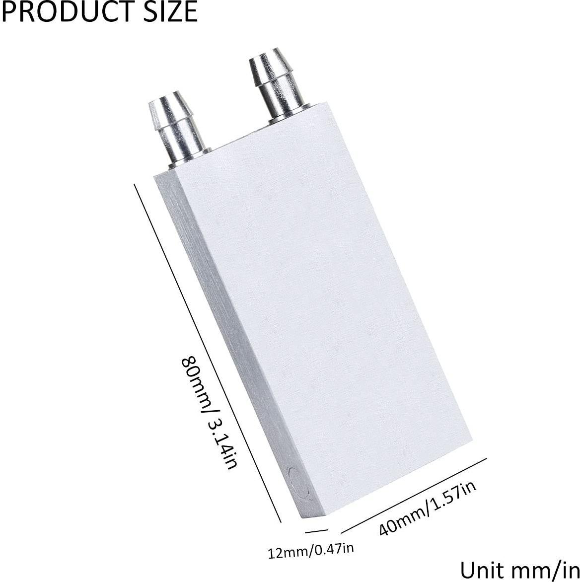 Bloque de Enfriamiento de Agua CLYXGS 40x80mm Aluminio