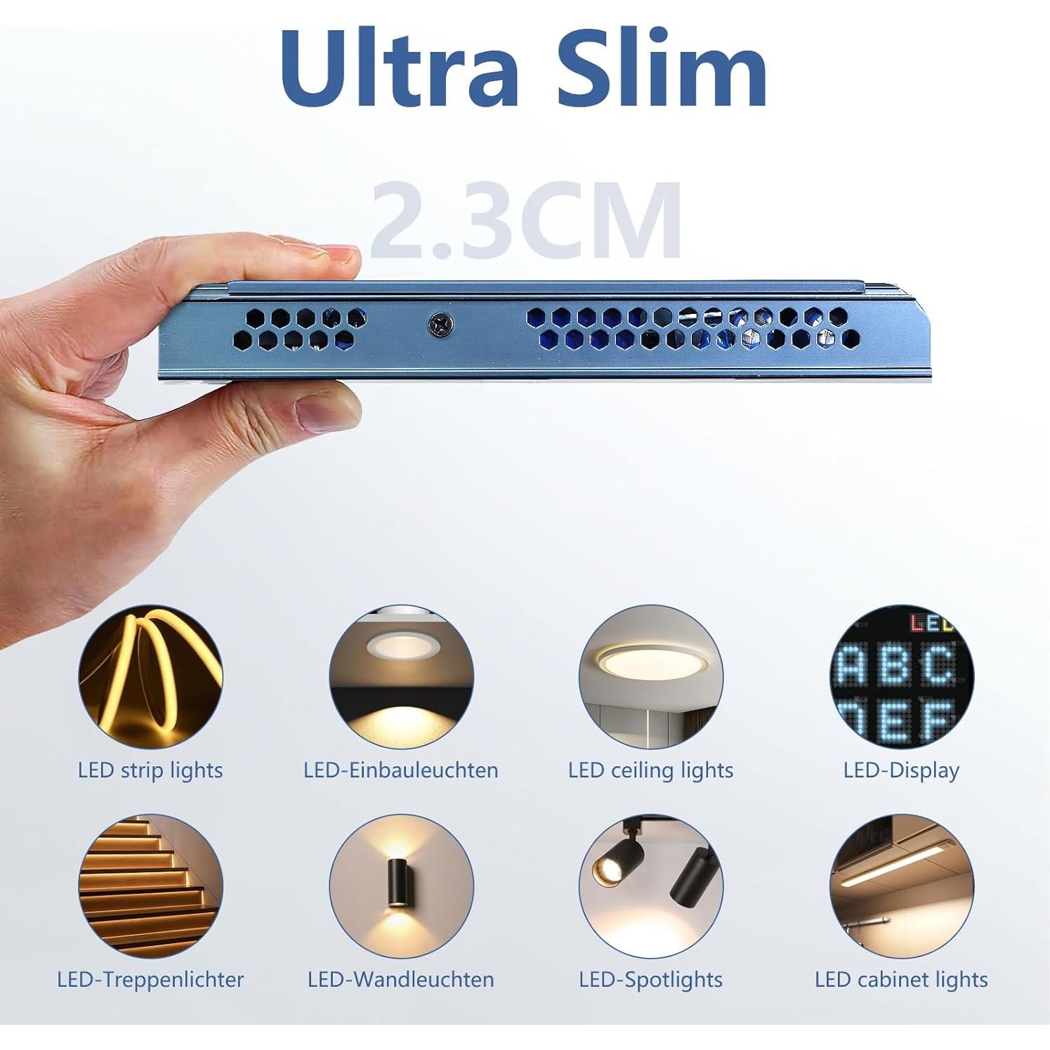 Fuente de Alimentación LED 12V 100W SUCIKORIO Ultra Delgado