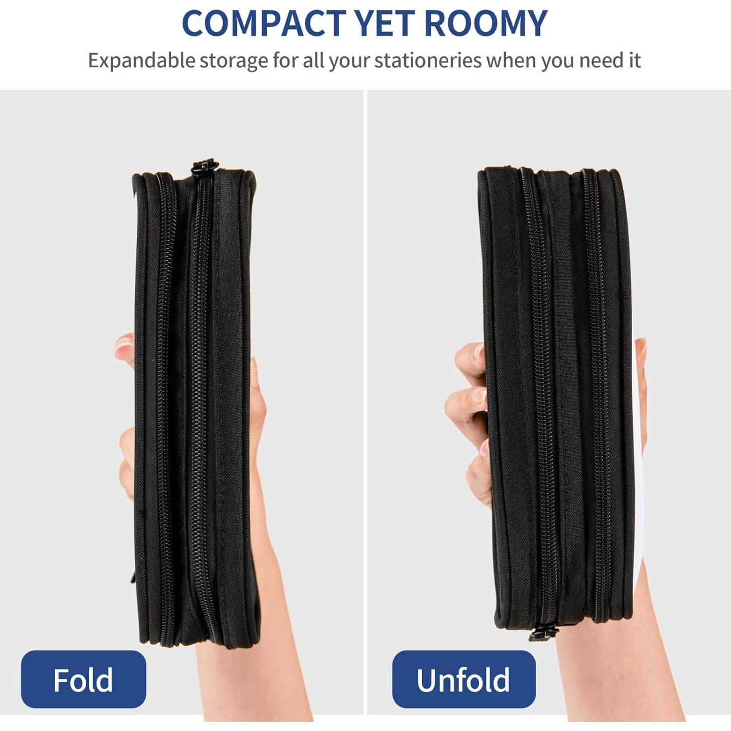 Estuche de Lápices Perinsto Gran Capacidad 21x10cm Rojo