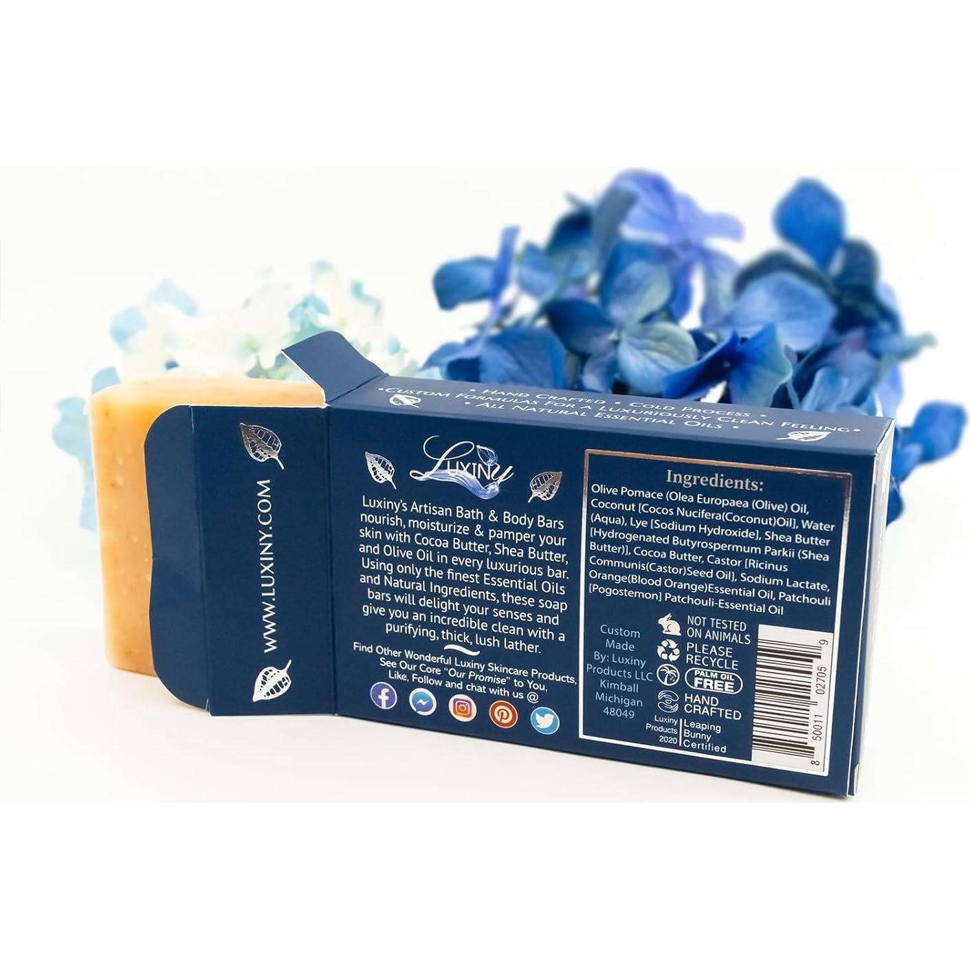 Jabón Natural Vegano Luxiny Patchouli Naranja 3x113g