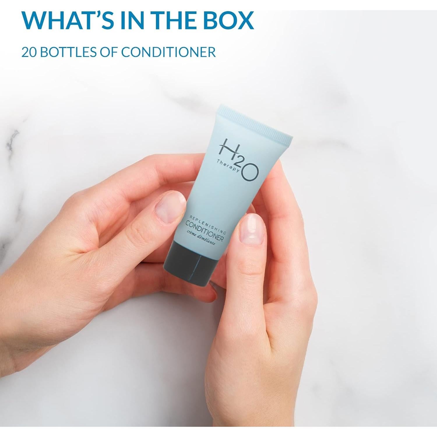 Acondicionador H2O Therapy 24g - Kit Hotelero 20 Piezas
