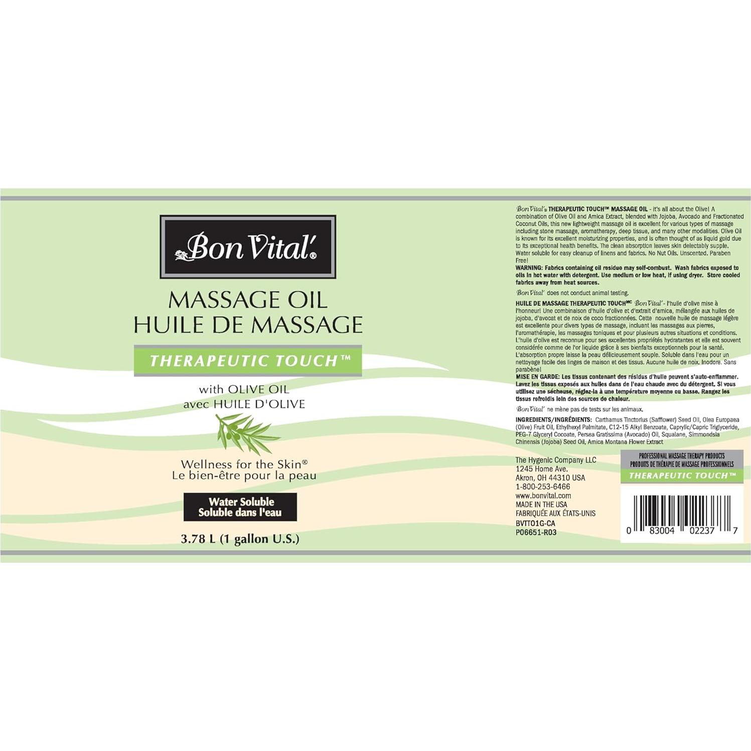 Aceite de Masaje Terapéutico Bon Vital 3.79 L con Oliva