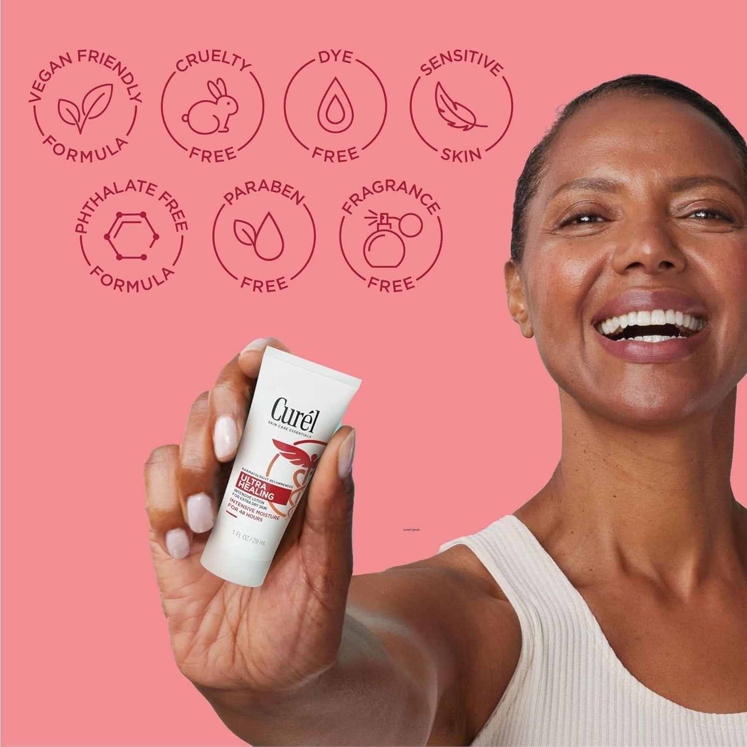 Curel Ultra Healing Loción Intensiva Sin Fragancia 30 Unidades