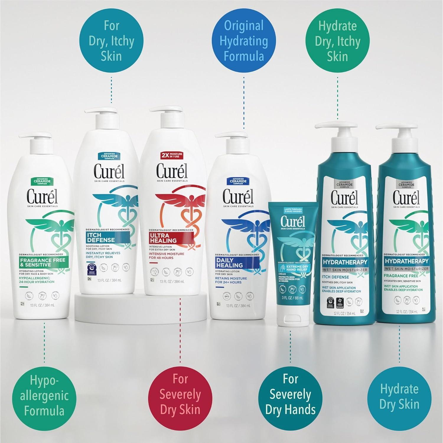 Curel Ultra Healing Loción Intensiva Sin Fragancia 30 Unidades