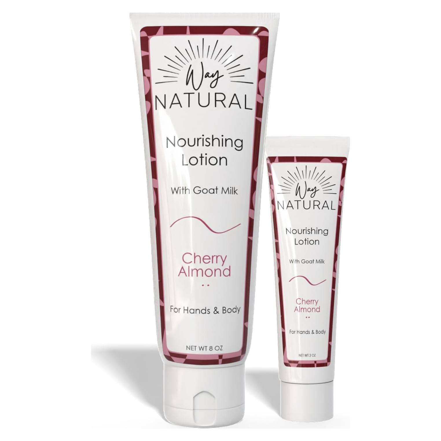 Loción Nutritiva de Leche de Cabra Way Natural 8oz y 2oz