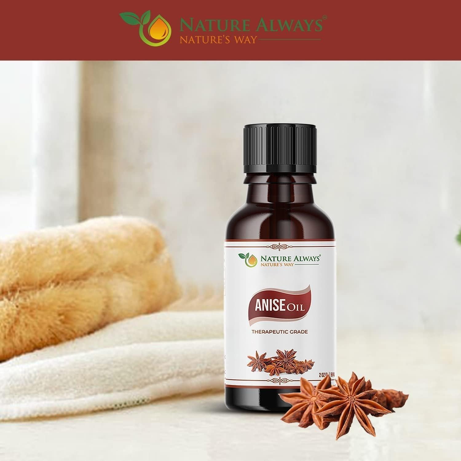 Aceite Esencial de Anís Aromaaz 60 ml - Cuidado Piel y Cabello