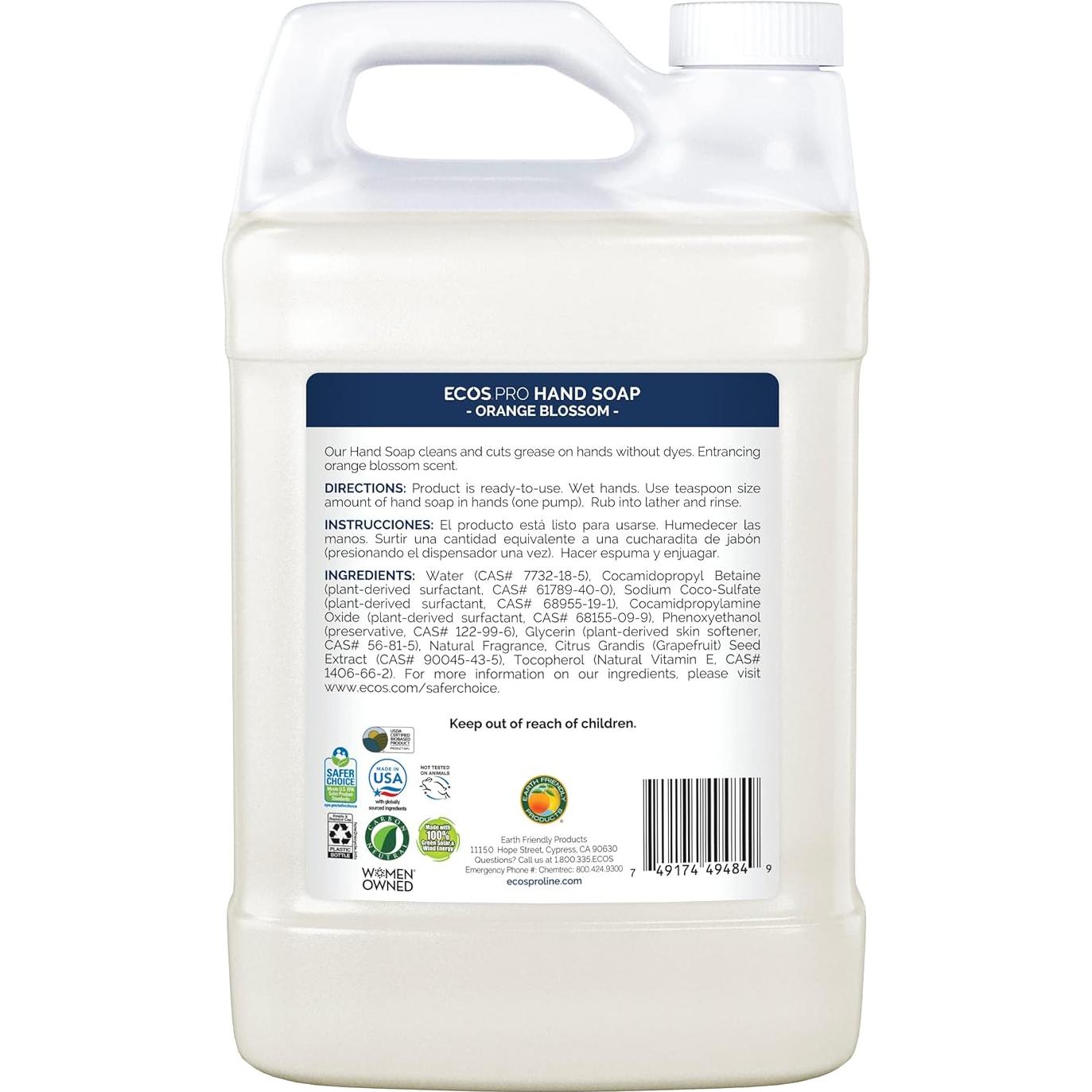 Recarga Jabón de Manos ECOS PRO 3.78L Hipoalergénico Vitamina E