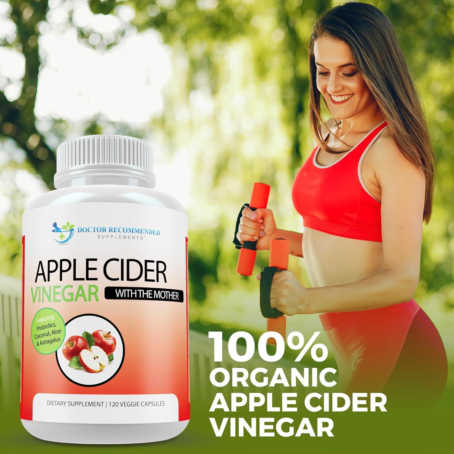 Cápsulas de Vinagre de Sidra de Manzana Orgánico 1500mg - 120 Unidades