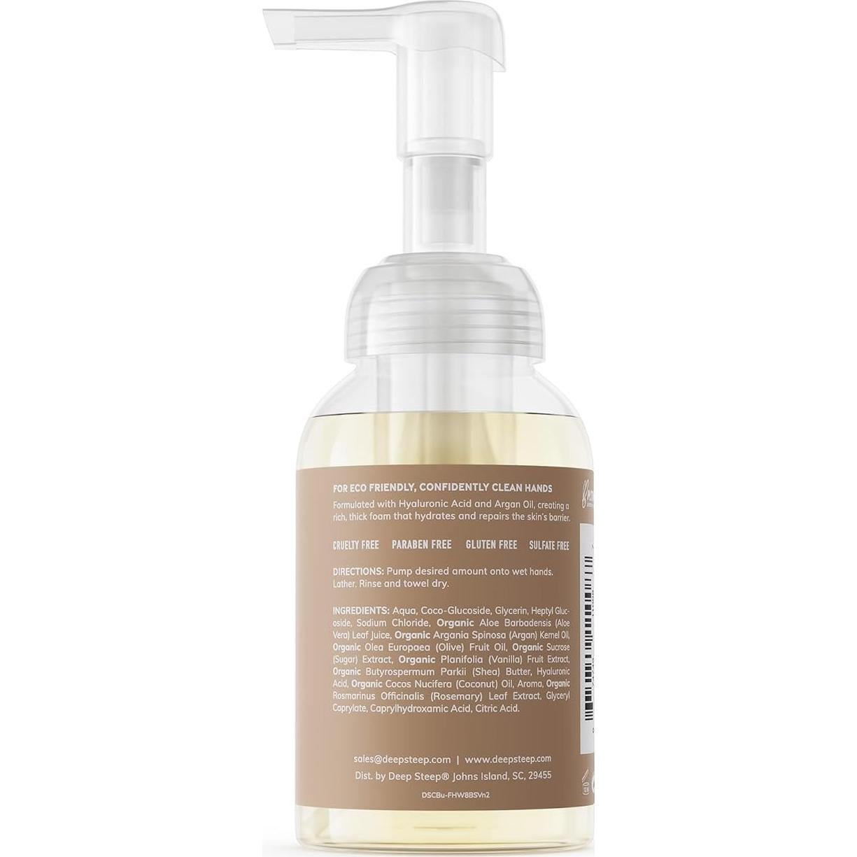 Jabón Espumoso para Manos Deep Steep 226.8 g Vainilla