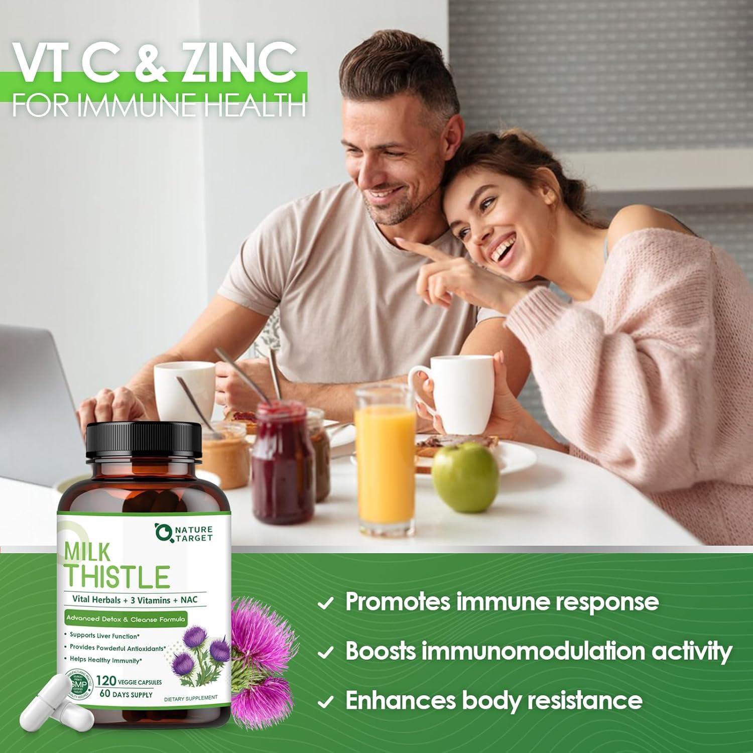 Suplemento Cardosanto Nature Target 350mg 120 Cápsulas Veganas