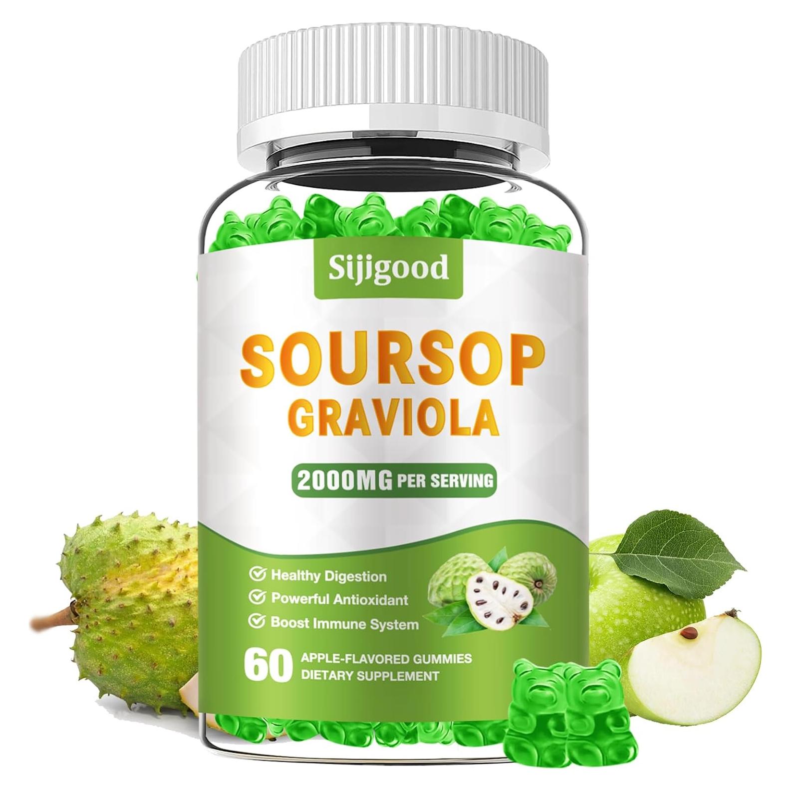 Gomitas de Graviola Sin Azúcar SIjigood - 60 Unidades