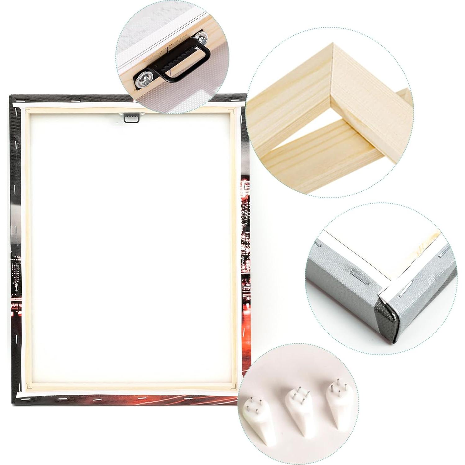 Arte de Pared de Fútbol RnnJoile 3 Piezas 30x40cm Lienzo HD