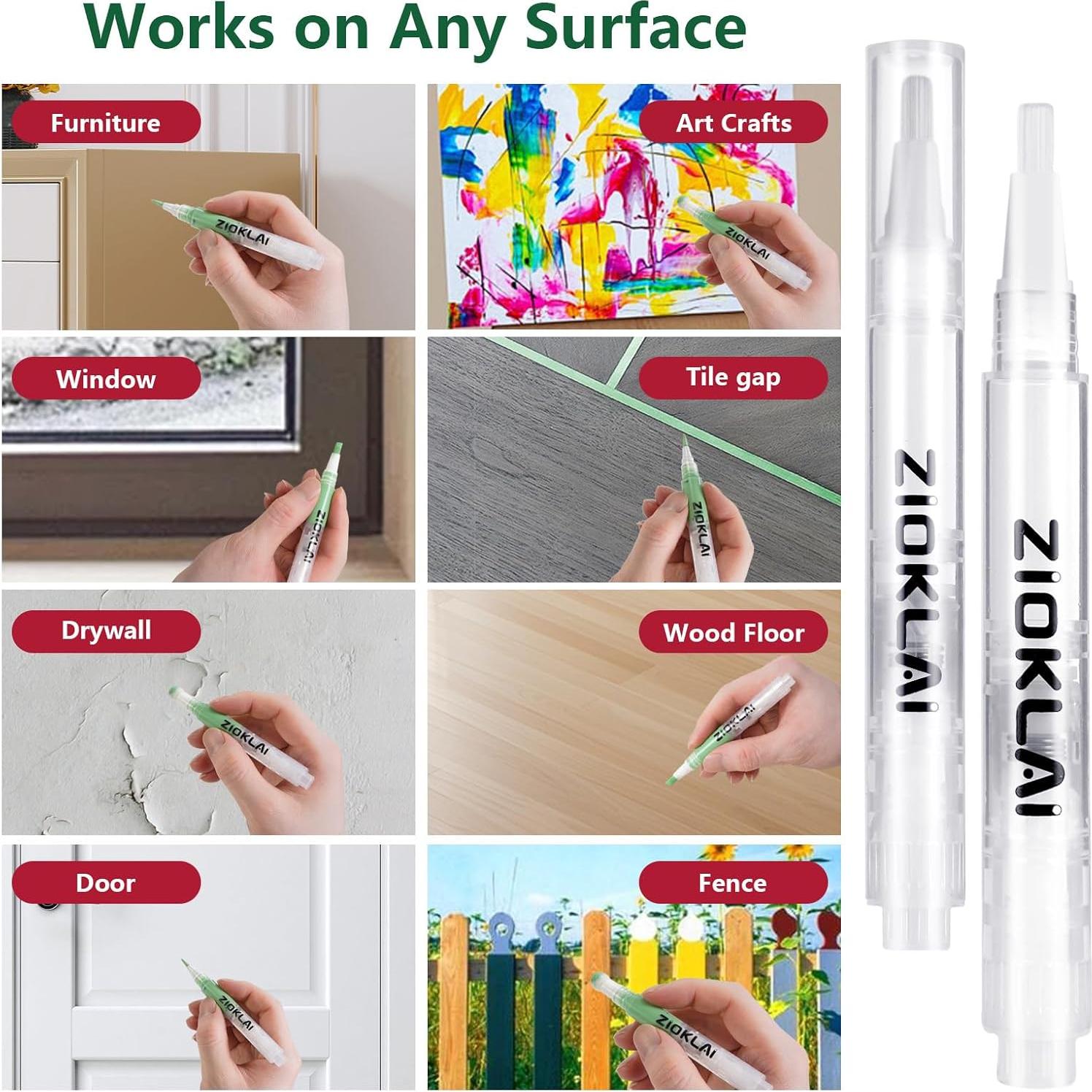 Juego de 6 Bolígrafos de Pintura ZIOKLAI Rellenables 3ml