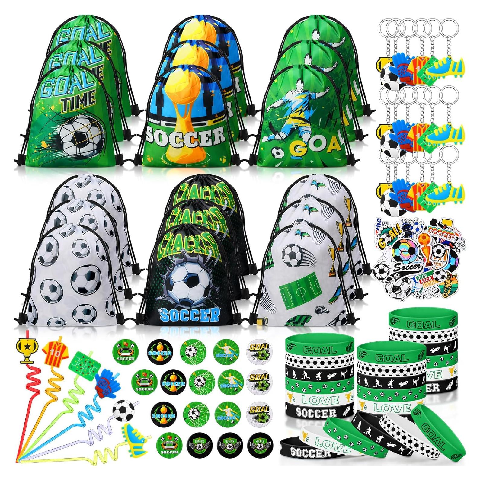 Kit de Fiesta de Fútbol Sadnyy 140 Piezas para Cumpleaños