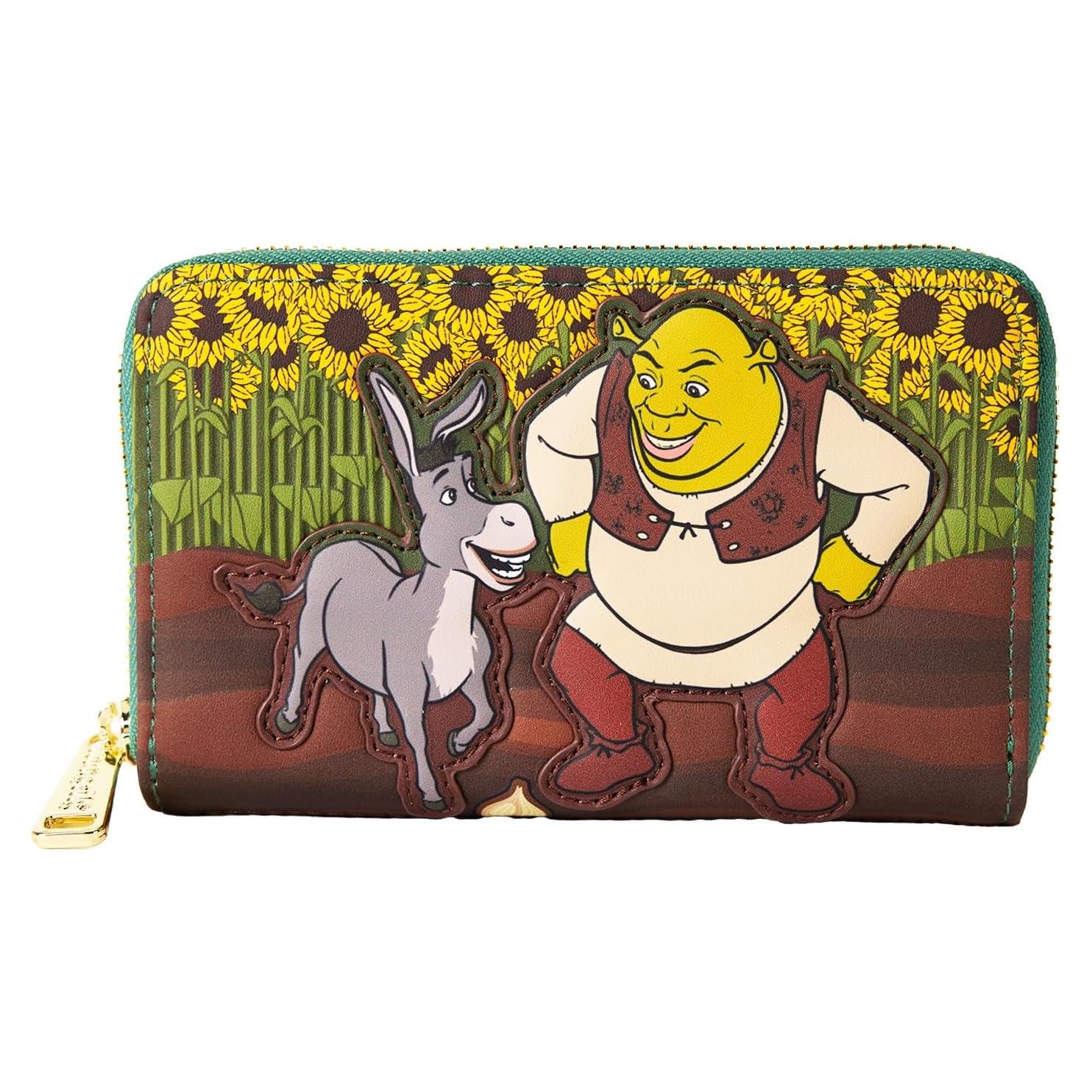 Billetera Loungefly Shrek Cuero Vegano Multicolor 15x10cm