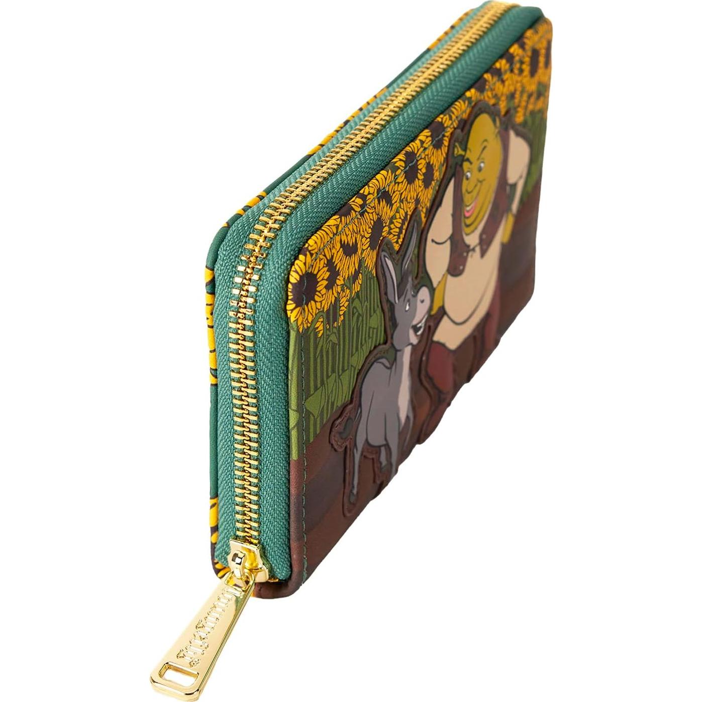 Billetera Loungefly Shrek Cuero Vegano Multicolor 15x10cm