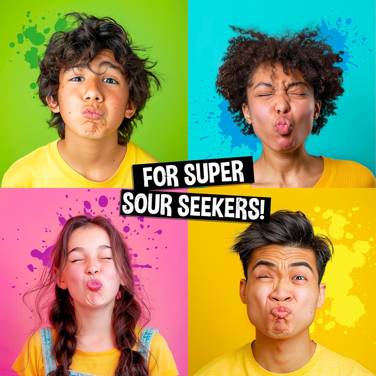 Ositos Grumpy Ácidos Warheads - Sabor Frambuesa Azul 99 g - 2 Paquetes