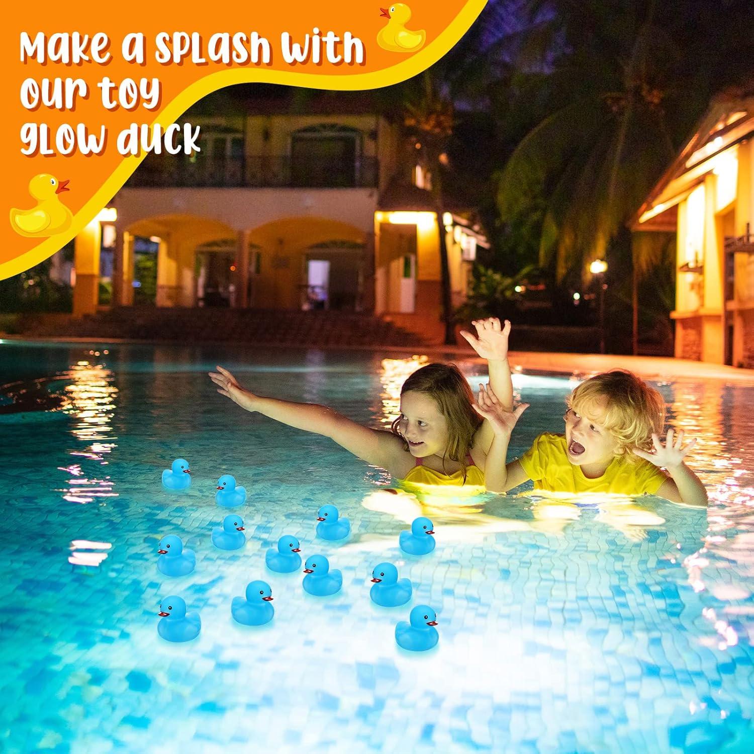 Patos de Goma Brillantes Tradder 50 Pcs 5.08 cm Azul