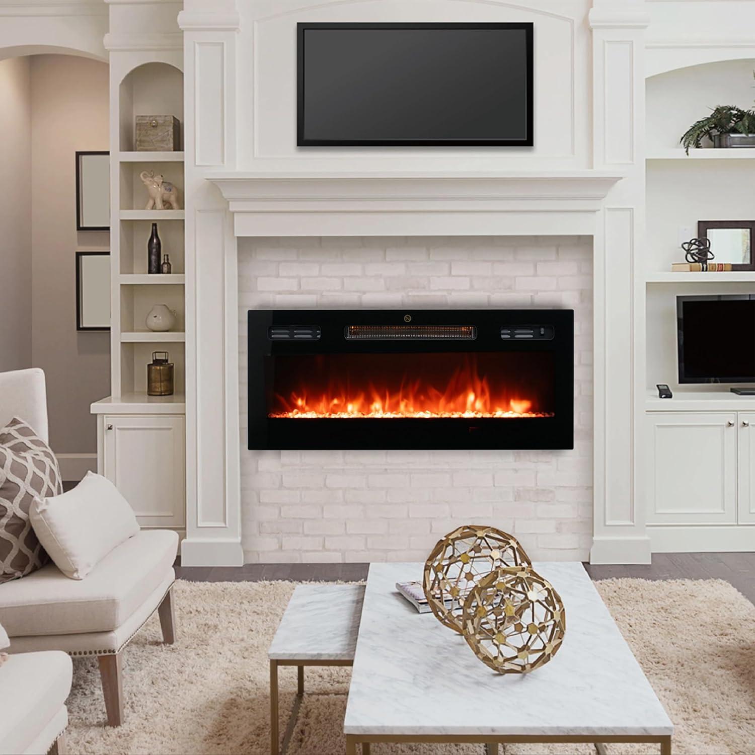 Chimenea Eléctrica FULEIWO FLAME 76.2x43.9cm 3D Silenciosa