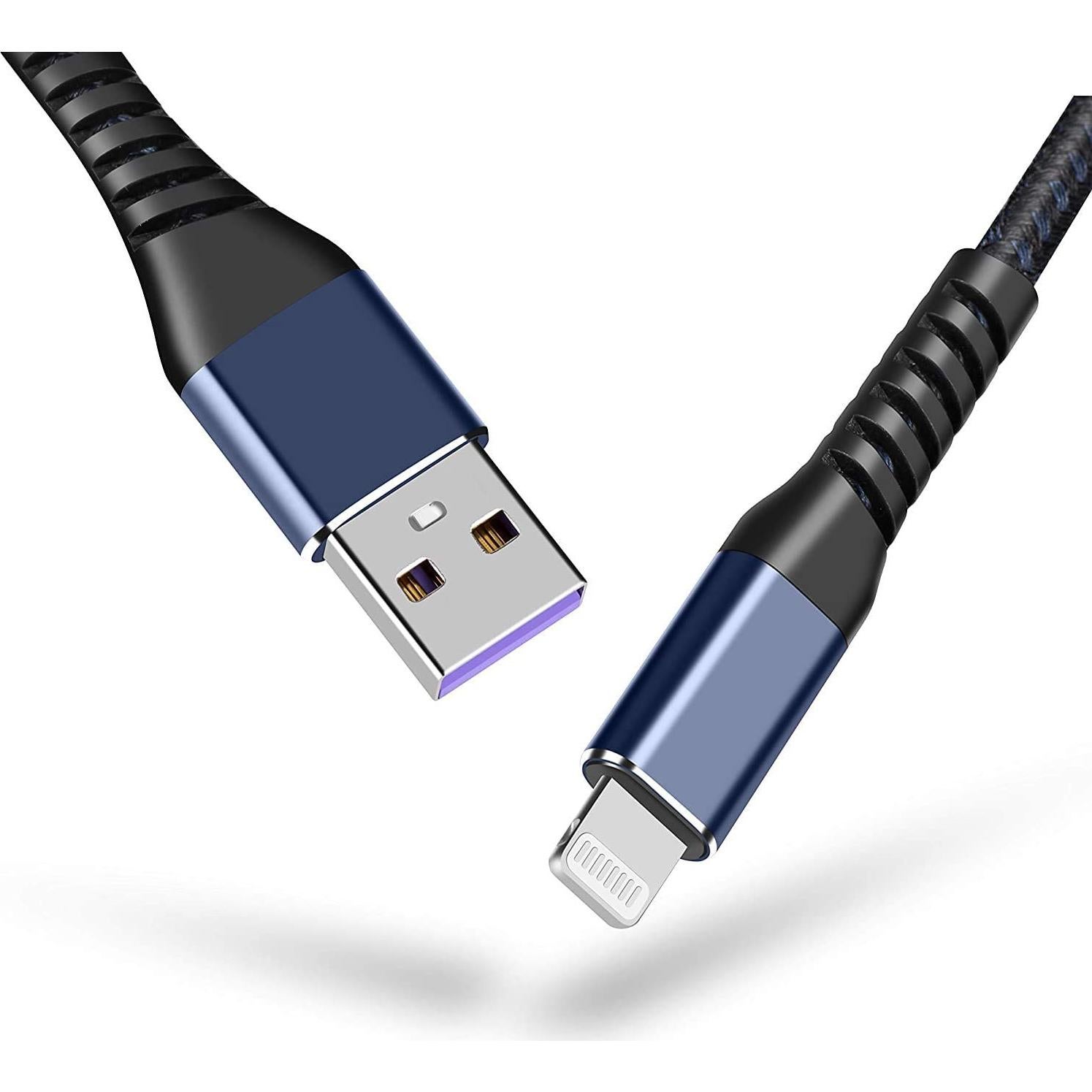 Cable de Carga Rápida MFi 30cm SMALLElectric Azul 2Pack