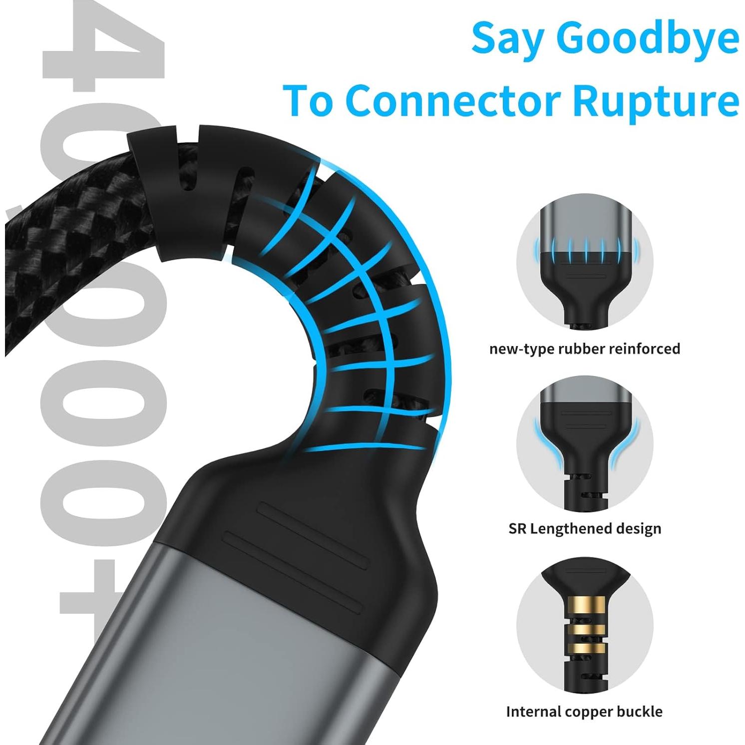 Cable USB C a C 0.15m ULIFTUS - Carga Rápida 60W, 2 Pzs