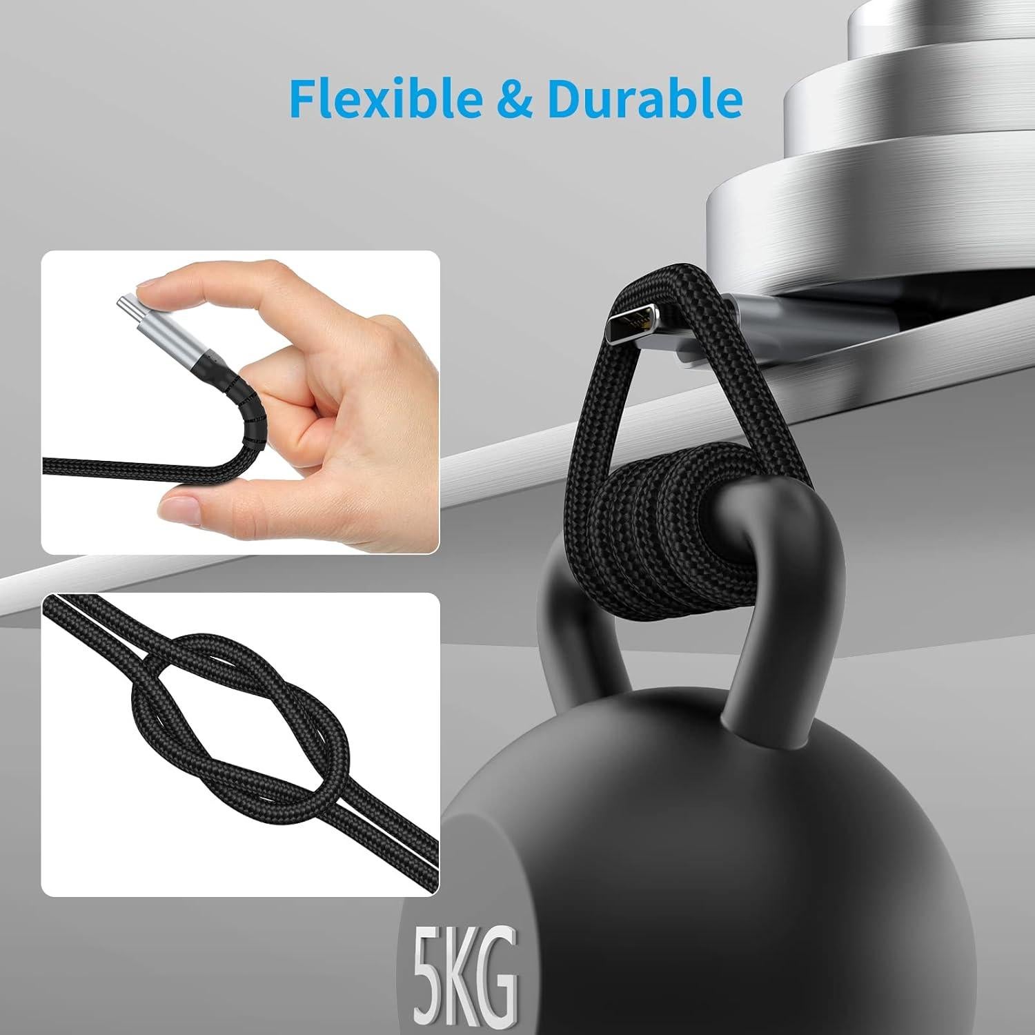 Cable USB C a C 0.15m ULIFTUS - Carga Rápida 60W, 2 Pzs