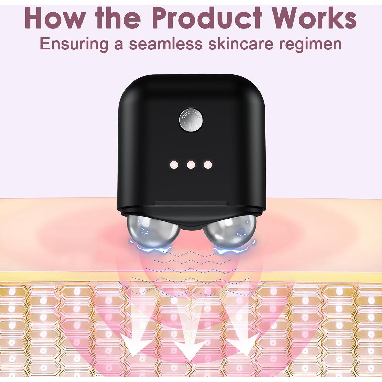 Dispositivo Facial de Microcorriente Vcycal Negro 5x14cm