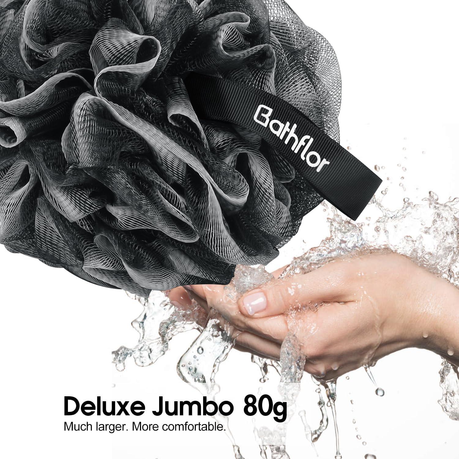 Esponjas de Lufa Exfoliantes Bathflor 4PCS + Esfregador de Espalda