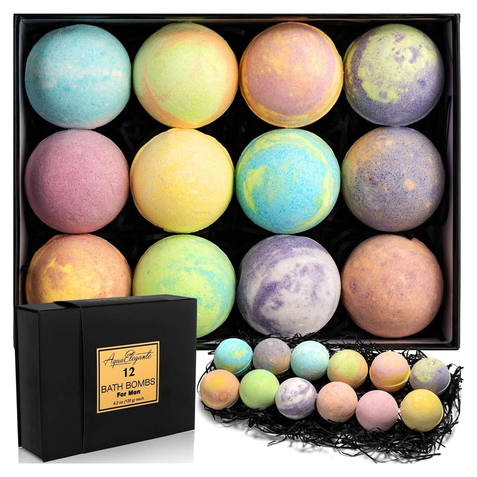 Set de 12 Bombas de Baño de Lujo Aqua Elegante - Aromas Naturales