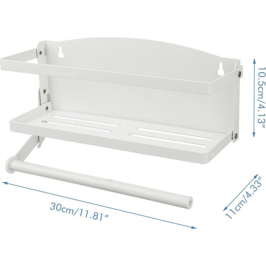 Estante Magnético para Especias Genérico 30x11 cm Blanco