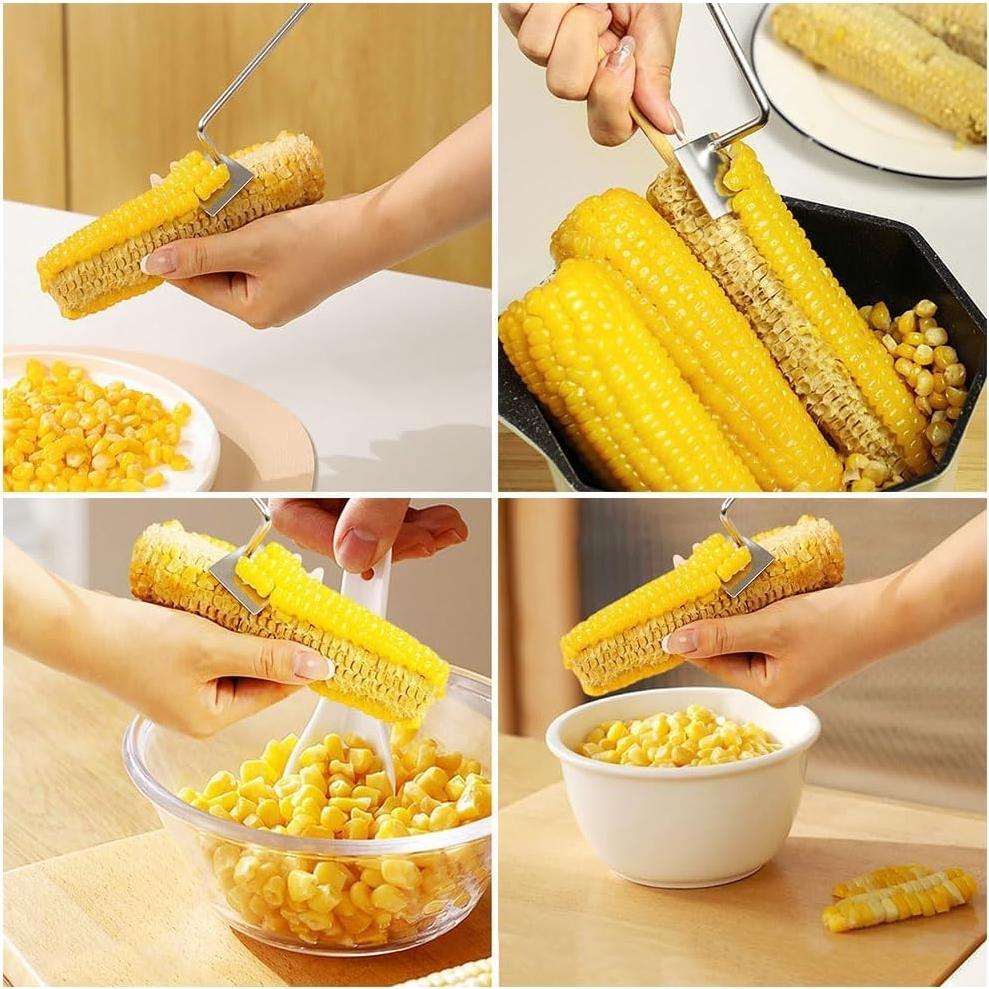 Desgarrador de Mazorcas de Maíz HISKI Acero Inoxidable Mango Largo