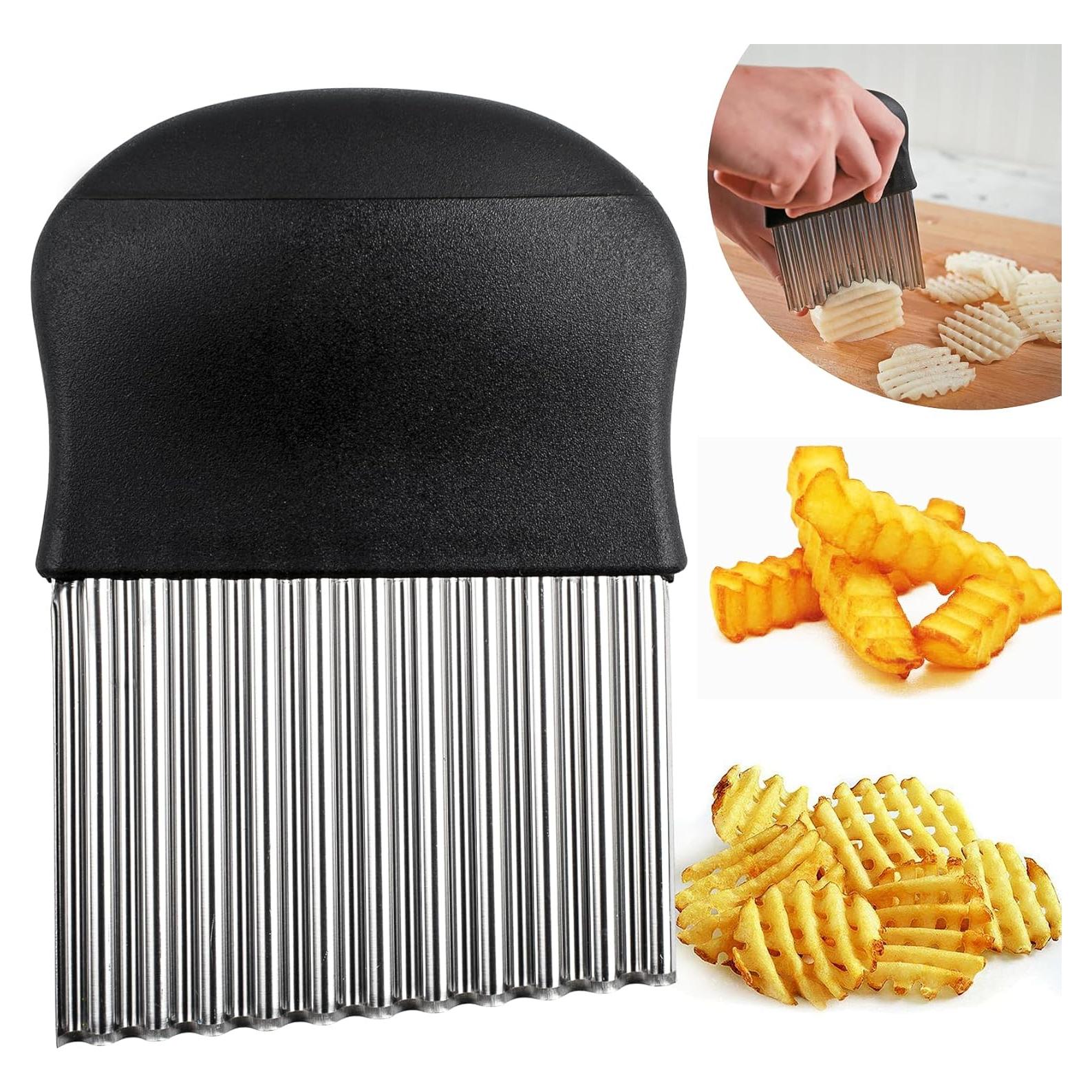 Cortador de Ondas Remolean de Acero Inoxidable Negro 12.5x9.5cm