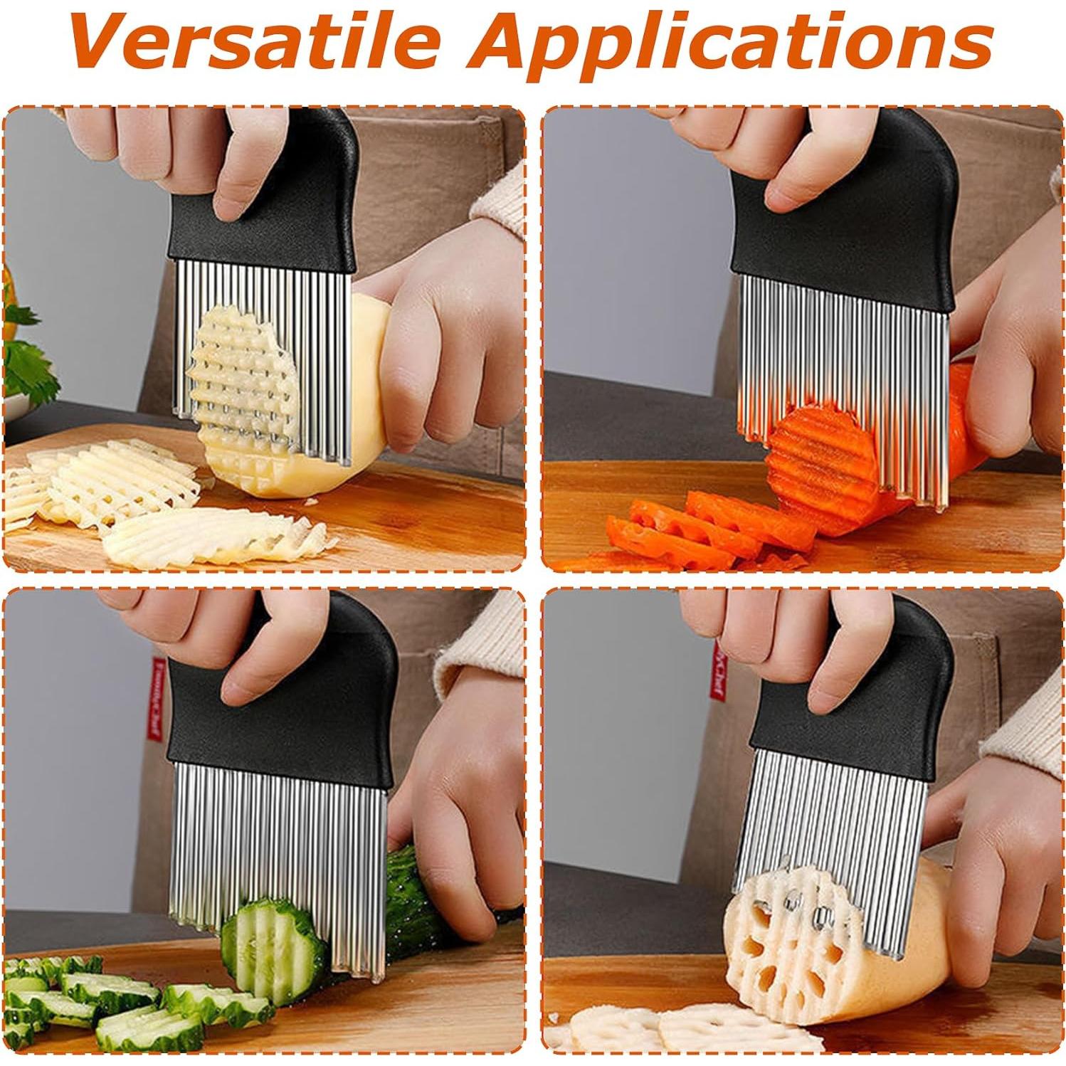 Cortador de Ondas Remolean de Acero Inoxidable Negro 12.5x9.5cm