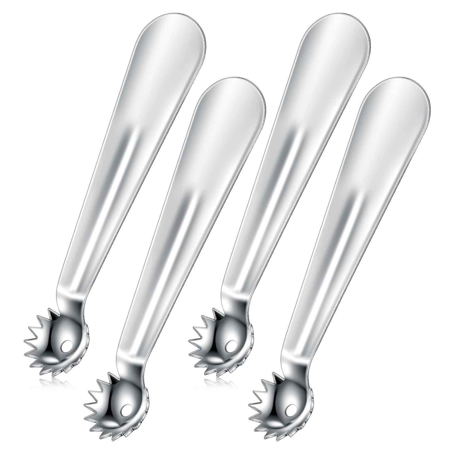 Baderke 4 Pcs Descorazonadores de Fresa y Tomate Acero Inoxidable