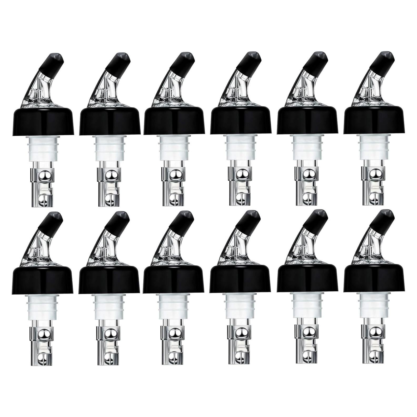 Paquete de 12 vertedores medidos Pafusen 1oz/30ml para licor