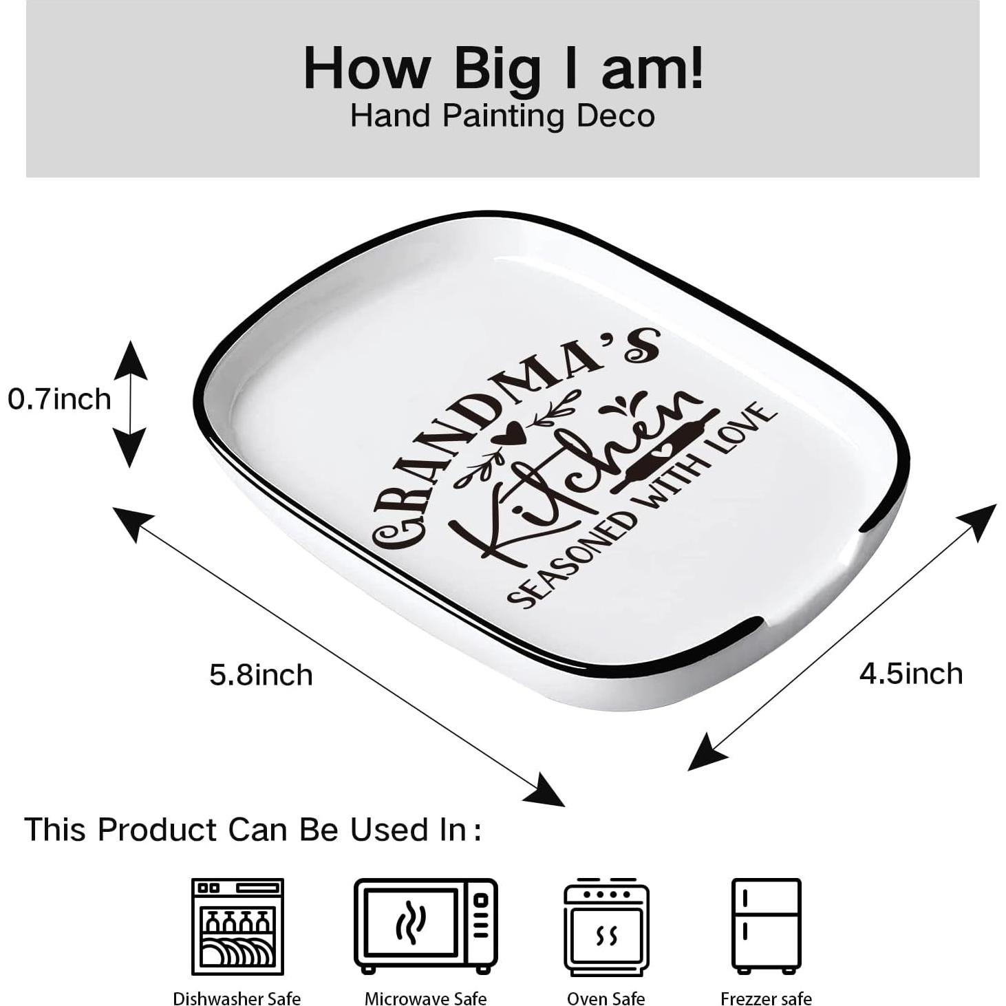 Reposapucheros de Cerámica YROVWENQ Resistente al Calor 16.5x12.3cm