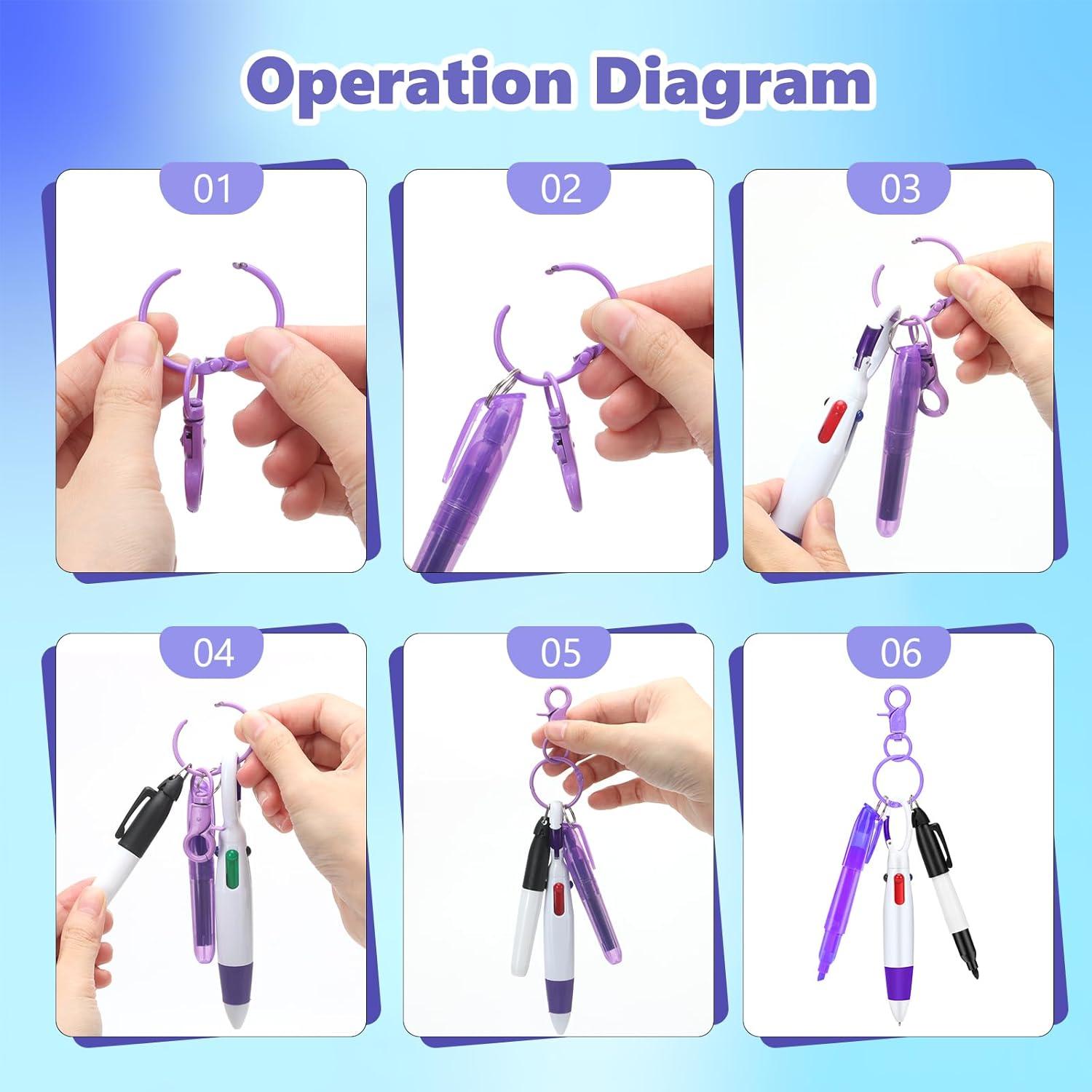 Conjunto de bolígrafos mini Yadiana para enfermeras - 4 colores