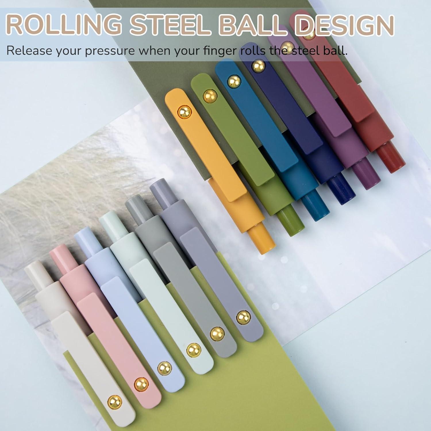 Bolígrafos de Gel UIXJODO 0.5mm Paquete de 12 Tinta Negra