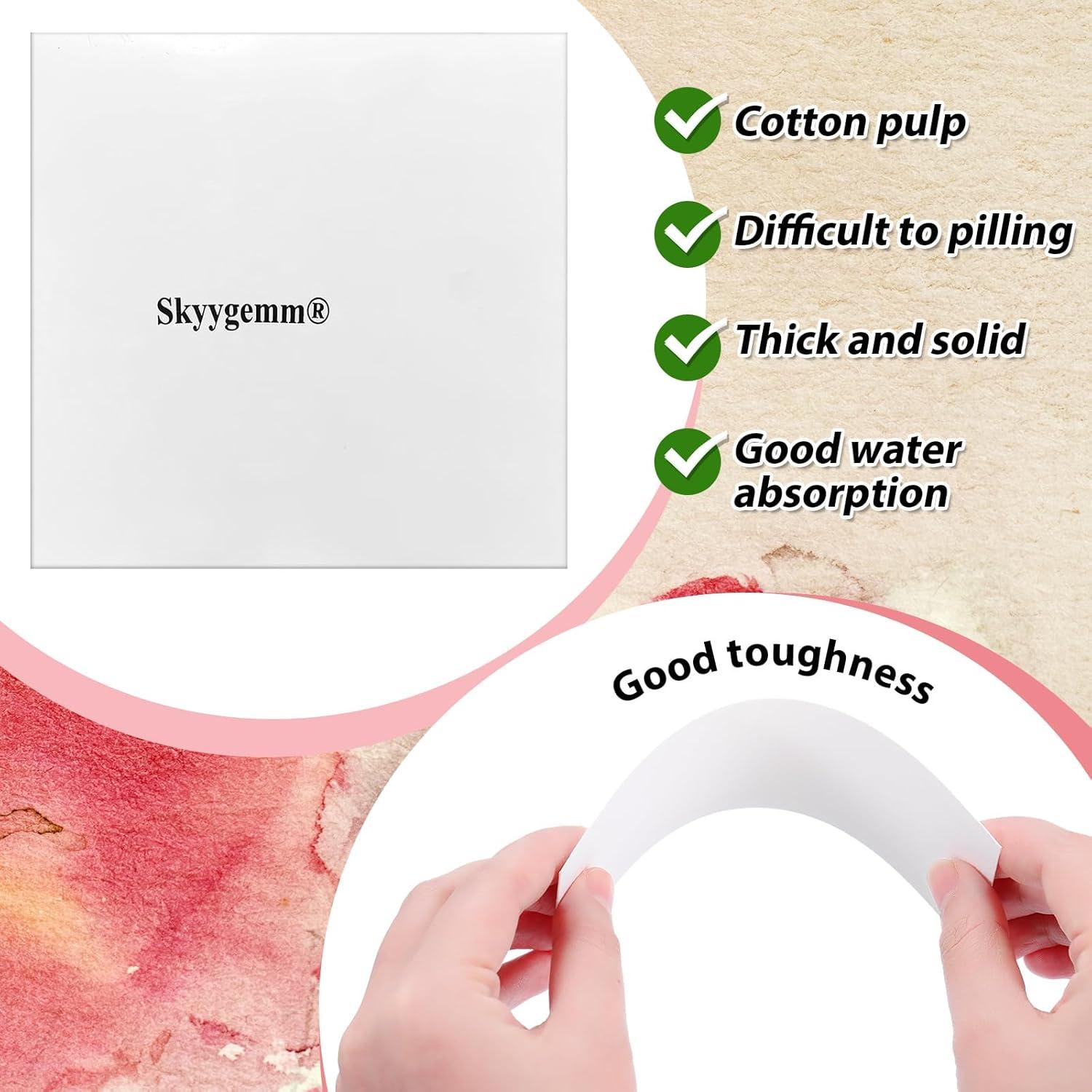 100 Marcadores en Blanco de Papel Acuarela Skyygemm 14x5cm