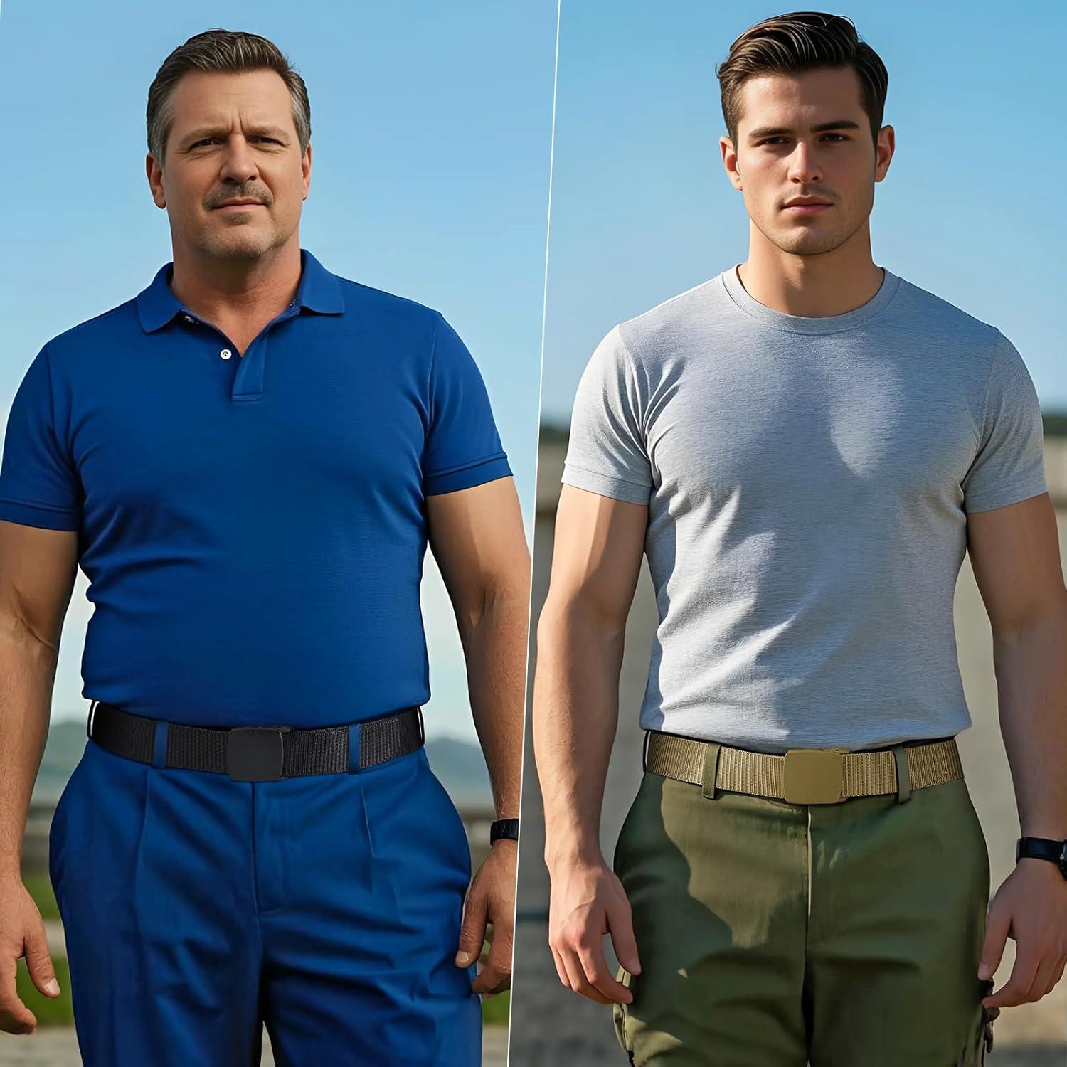 Cinturón Táctico JASGOOD de Nylon para Hombre 2 Piezas